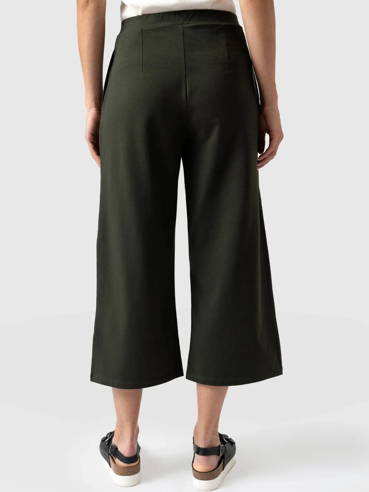 City Culotte - Khaki Pleats