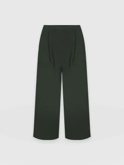 City Culotte - Khaki Pleats