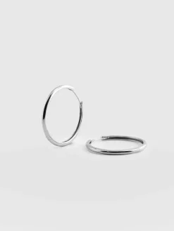 Classic Hoop Earrings - Silver