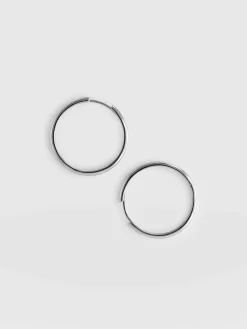 Classic Hoop Earrings - Silver