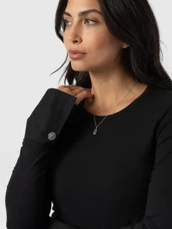 Connie Cuff Tee - Black