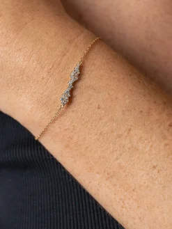 Constellation Cluster Bar Bracelet - Gold