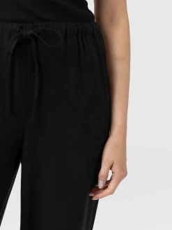 Corinne Linen Pant - Black
