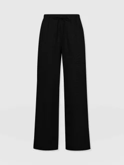Corinne Linen Pant - Black