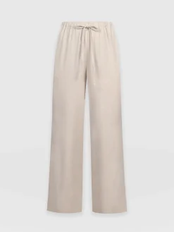 Corinne Linen Pant - Oatmeal