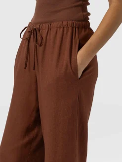 Corinne Linen Pant - Russet Brown
