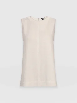 Corinne Linen Tunic - Oatmeal