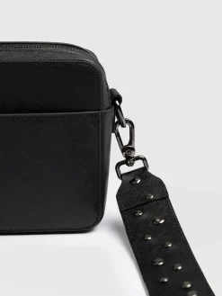 Cross Body Bag - Black Studded
