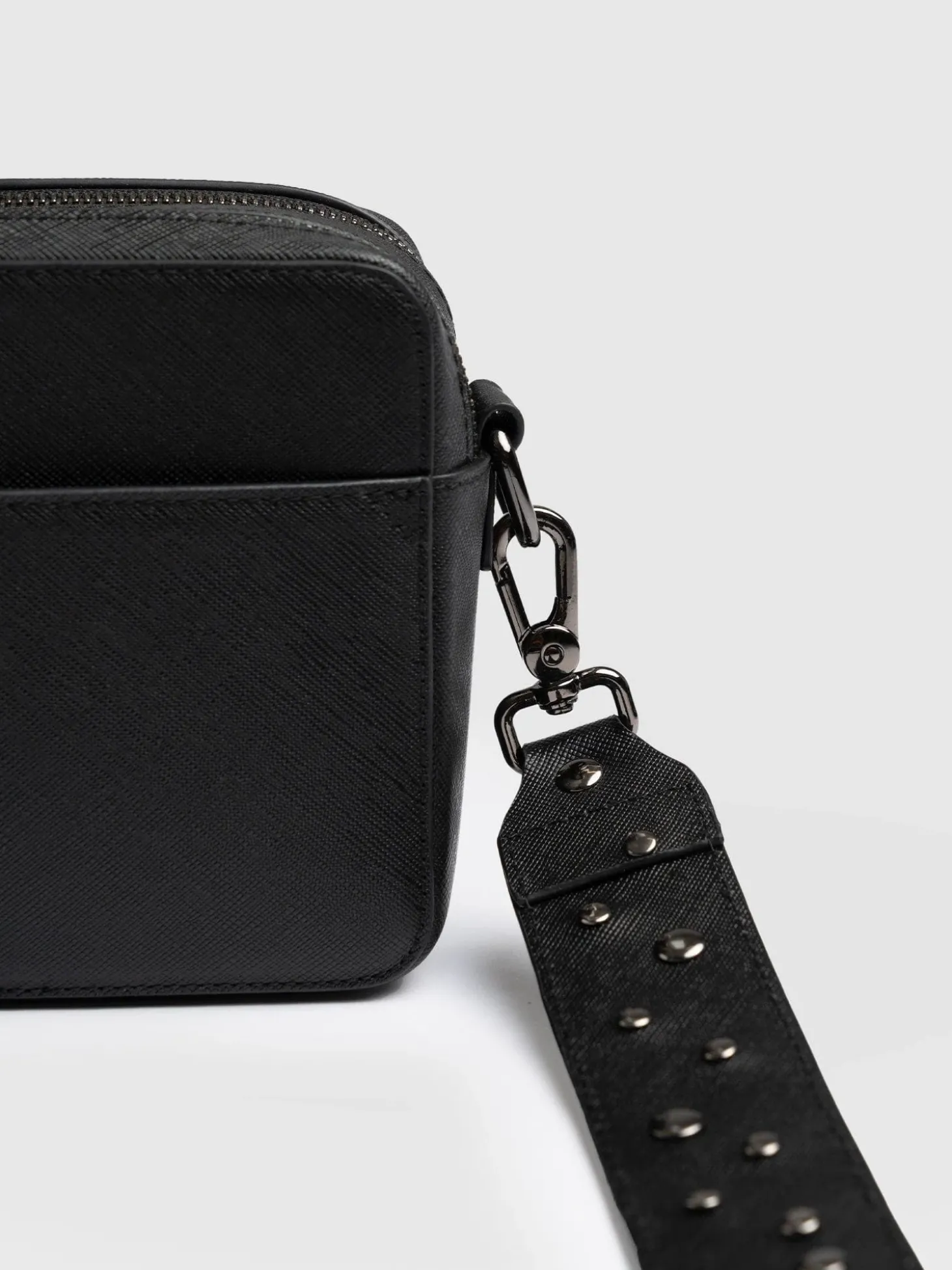 Cross Body Bag - Black Studded