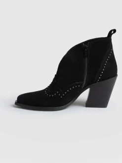 Dallas Studded Ankle Boot - Black