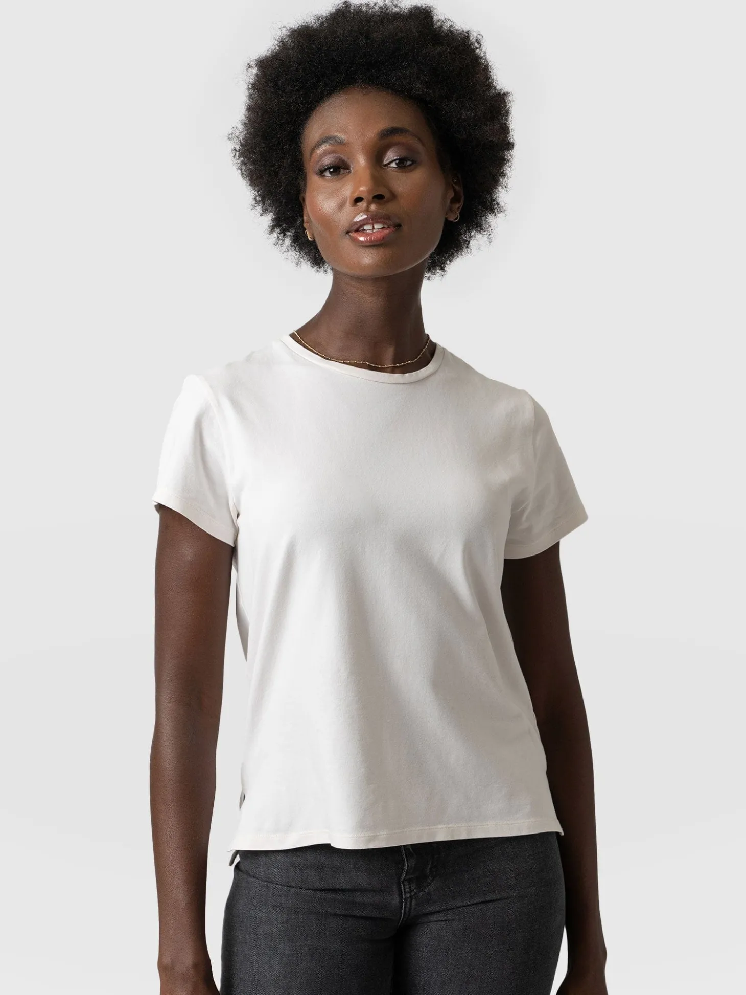 Easy Cotton Tee - Cream