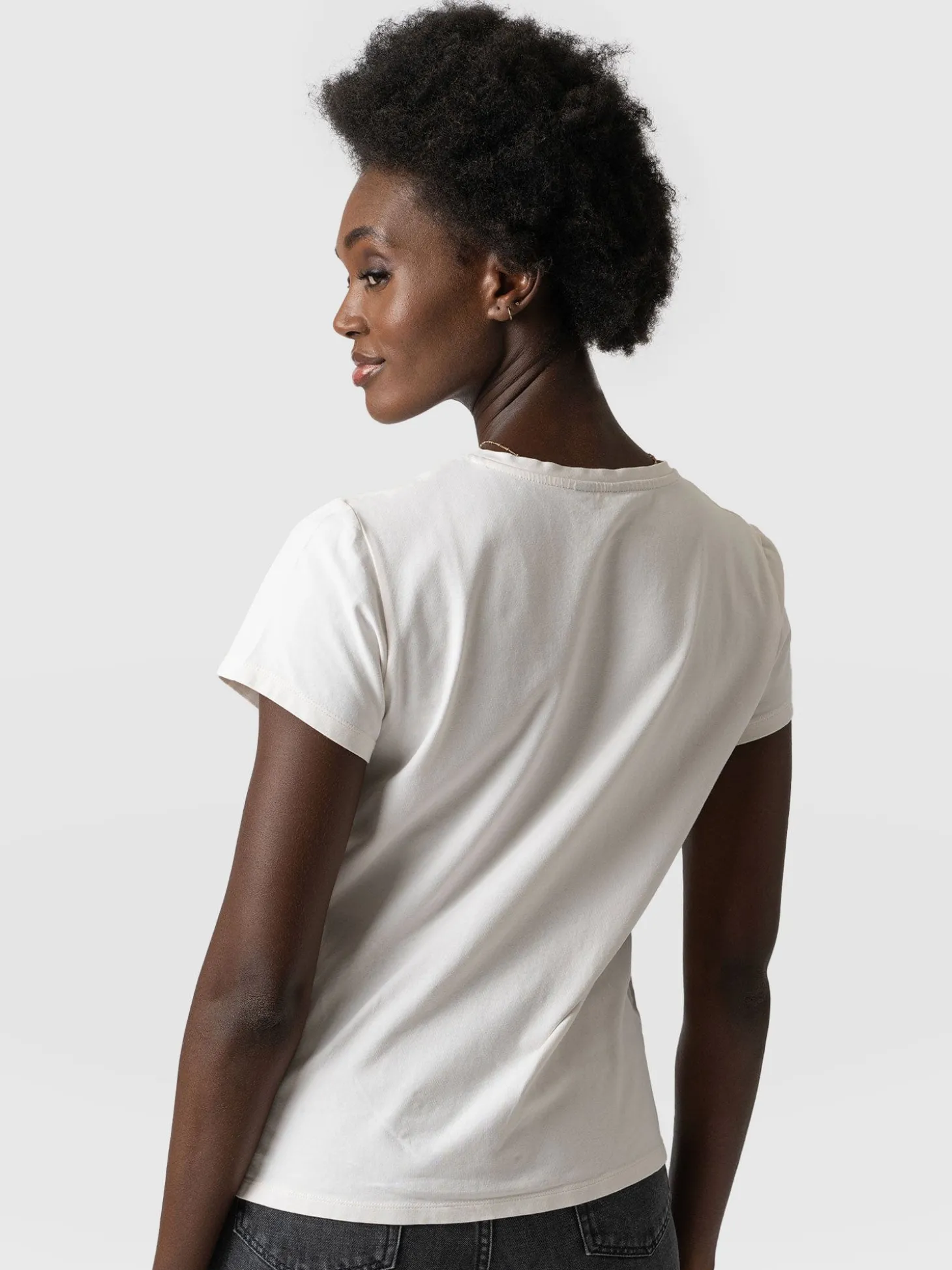 Easy Cotton Tee - Cream
