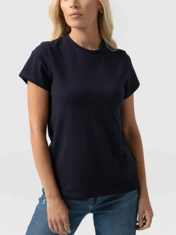 Easy Cotton Tee - Navy
