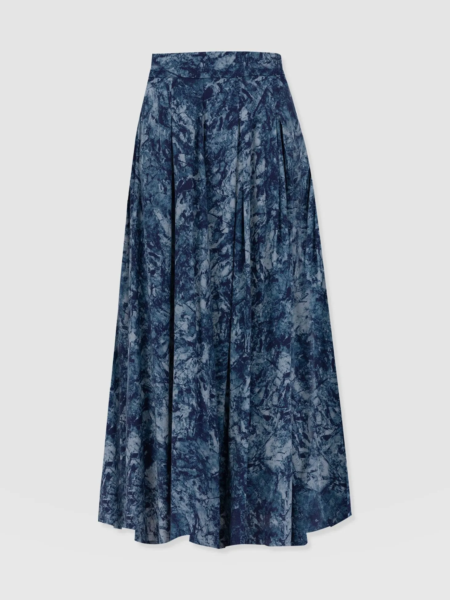 Eliza Pleated Skirt - Blue Marble