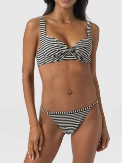 Faye Adjustable Bikini Bottom - Stripe