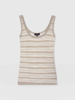 Fearne Knit Cami - Cream Stripe
