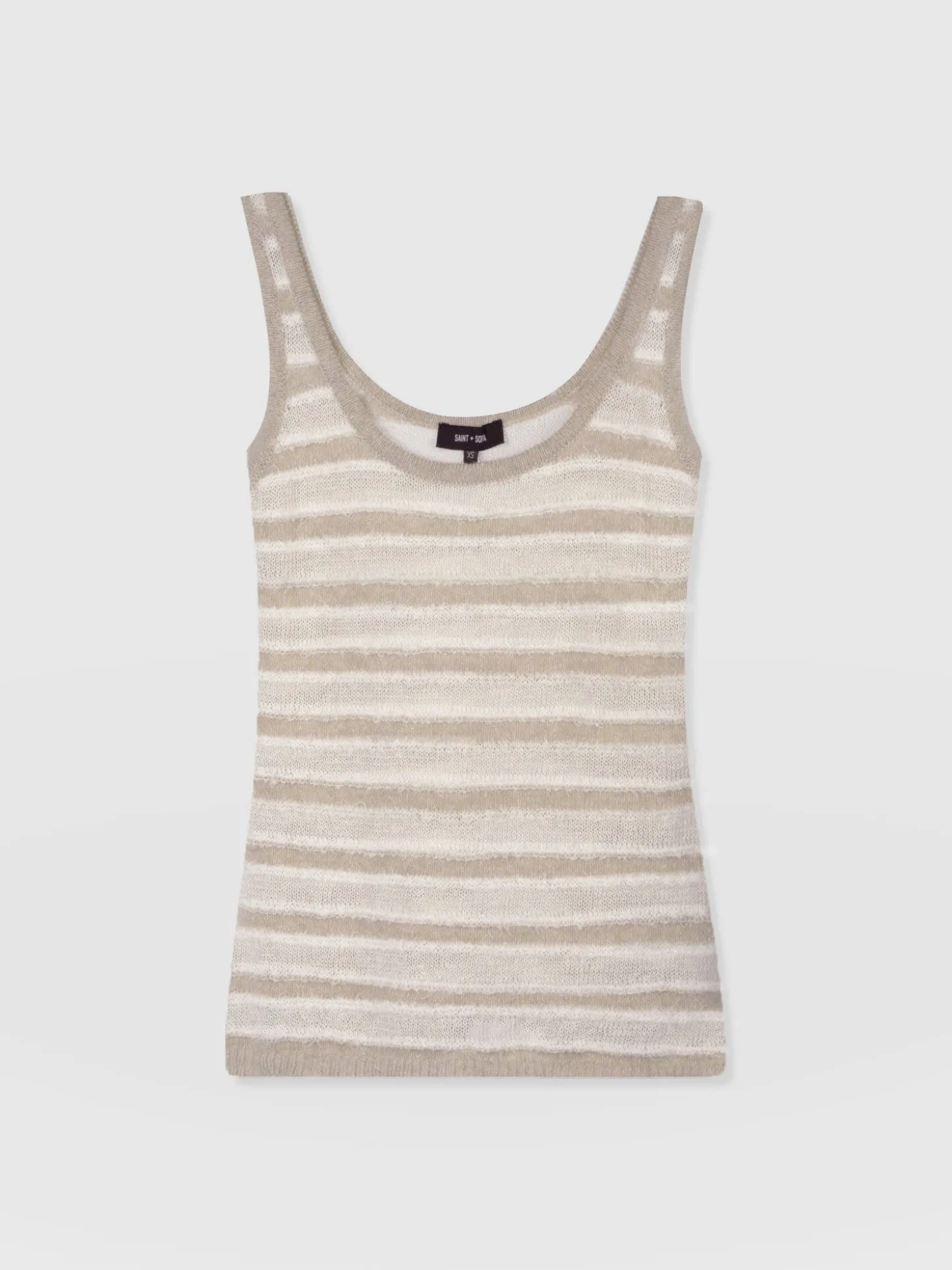 Fearne Knit Cami - Cream Stripe