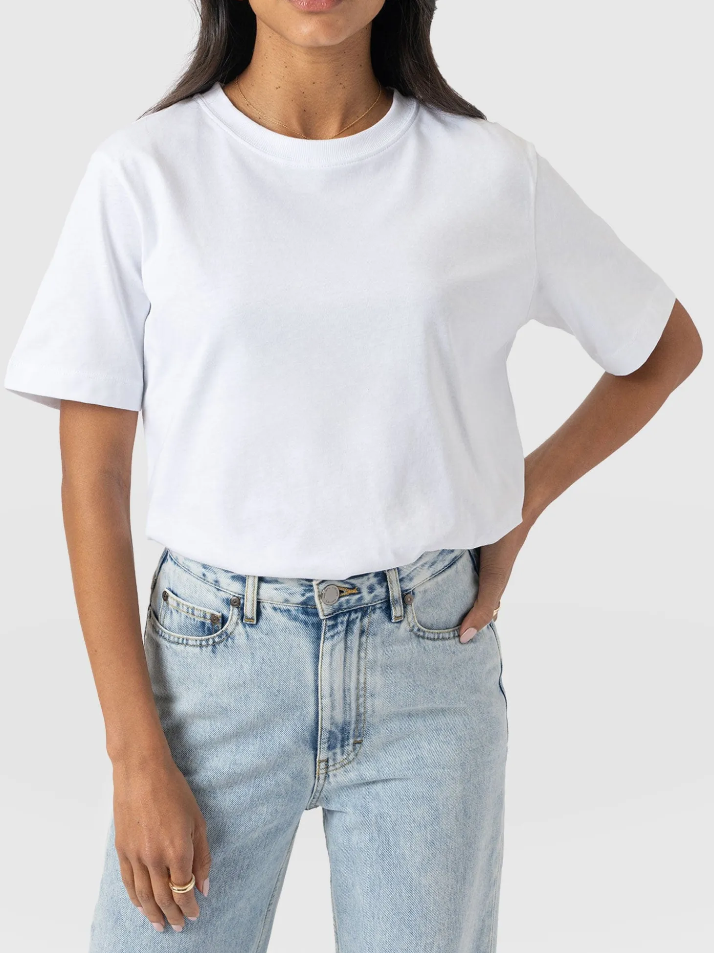 Finsbury Crew Neck Tee - White