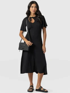 Freya Tie Dress - Black