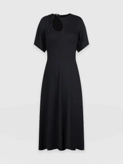 Freya Tie Dress - Black