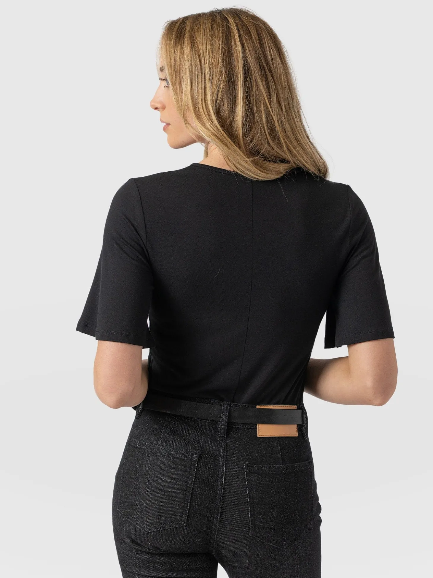 Freya Tie Tee - Black