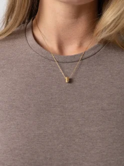 Glen Crew Neck Tee - Coco