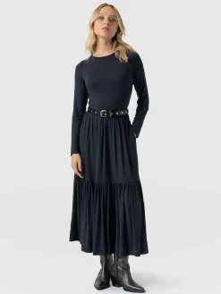 Greenwich Dress Long Sleeve - Navy