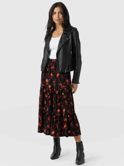 Greenwich Skirt - Red Aurora