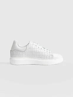 Hampstead Sneaker - White Croc
