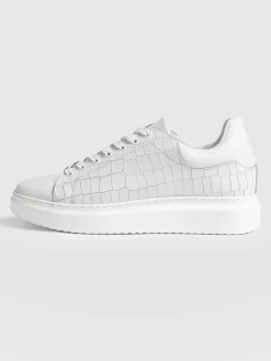 Hampstead Sneaker - White Croc