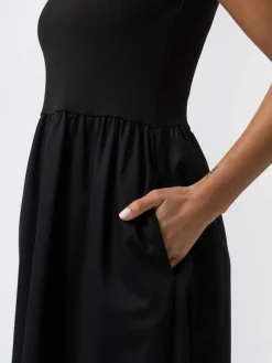 Ivy Full Skirt Sleeveless Dress - Black