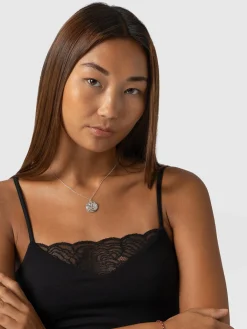 Jersey Lace Cami - Black