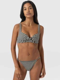 Jesse Twist Front Bikini Top - Stripe