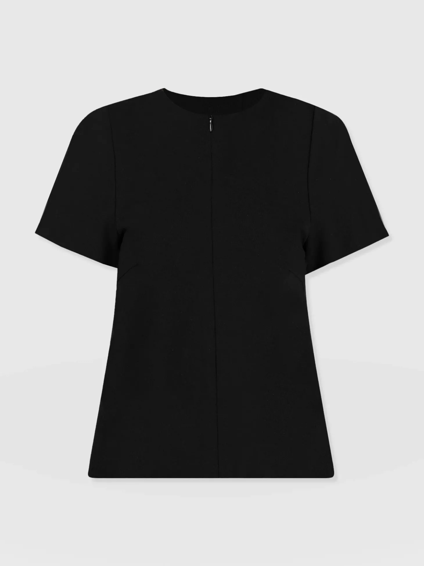 Keller Zip Up Tee - Black