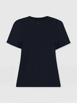 Keller Zip Up Tee - Navy