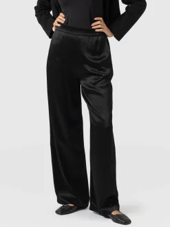 Langley Wide Leg Pant - Black