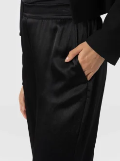 Langley Wide Leg Pant - Black