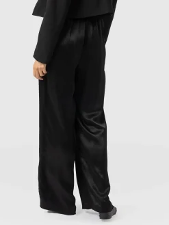 Langley Wide Leg Pant - Black