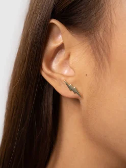 Lightning Earrings - Gold
