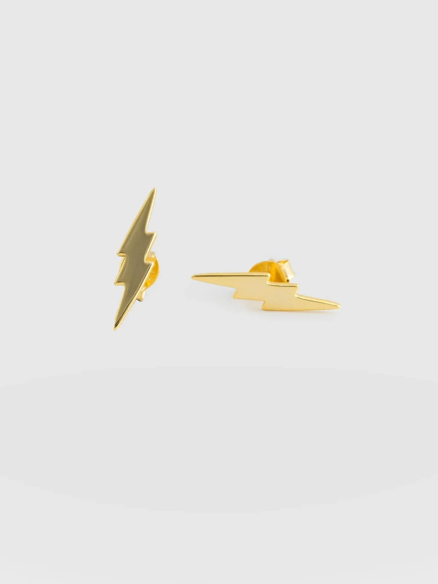 Lightning Earrings - Gold