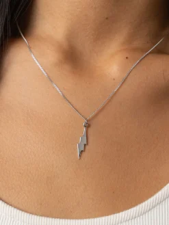 Lightning Necklace - Silver