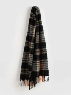 Nora Check Scarf - Orange