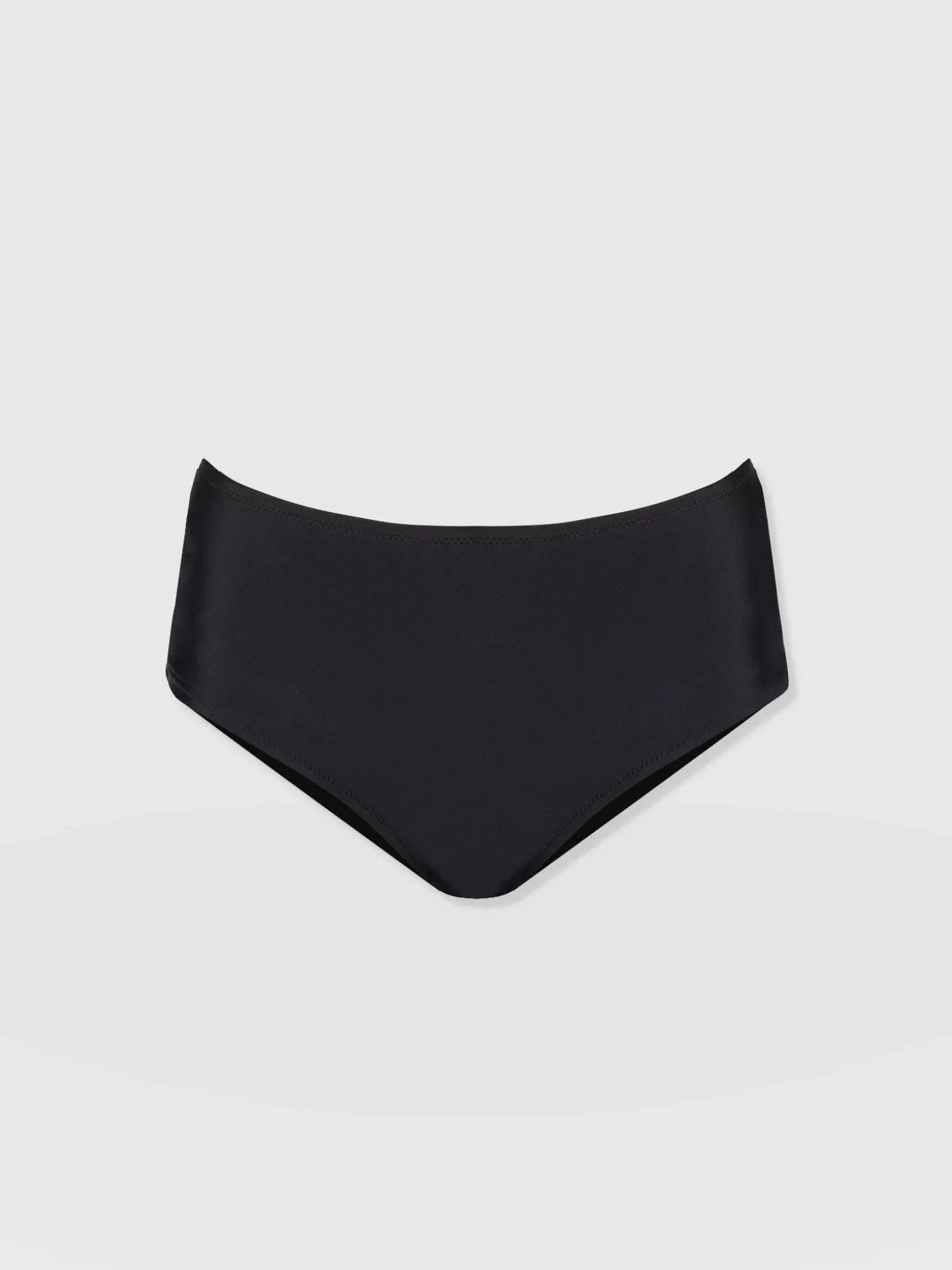 Nova High Waisted Bikini Bottom - Black