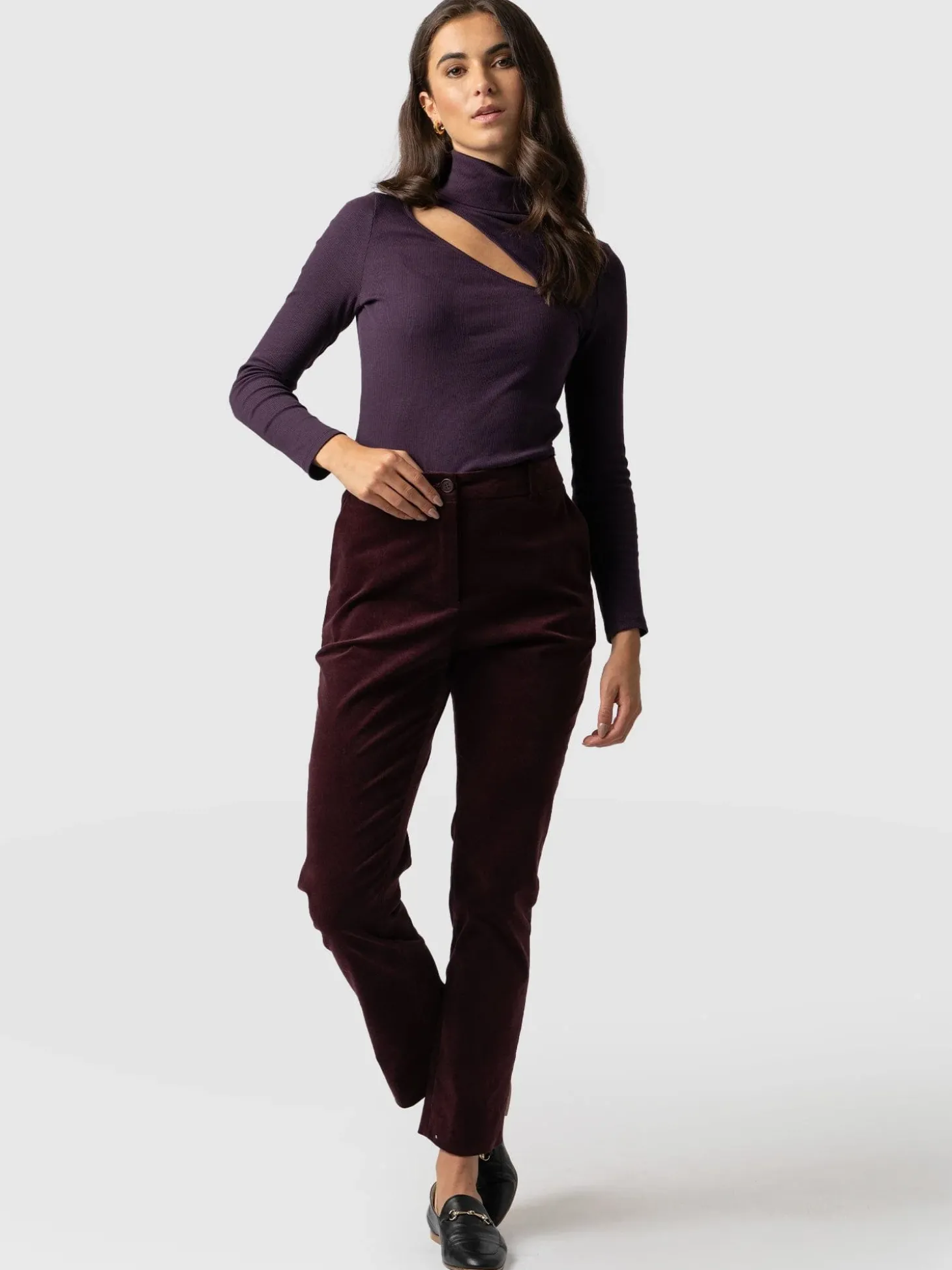Palmer Pant Corduroy - Plum
