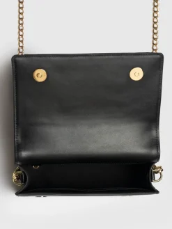 Primrose Wallet on Chain - Beige/Black Raffia