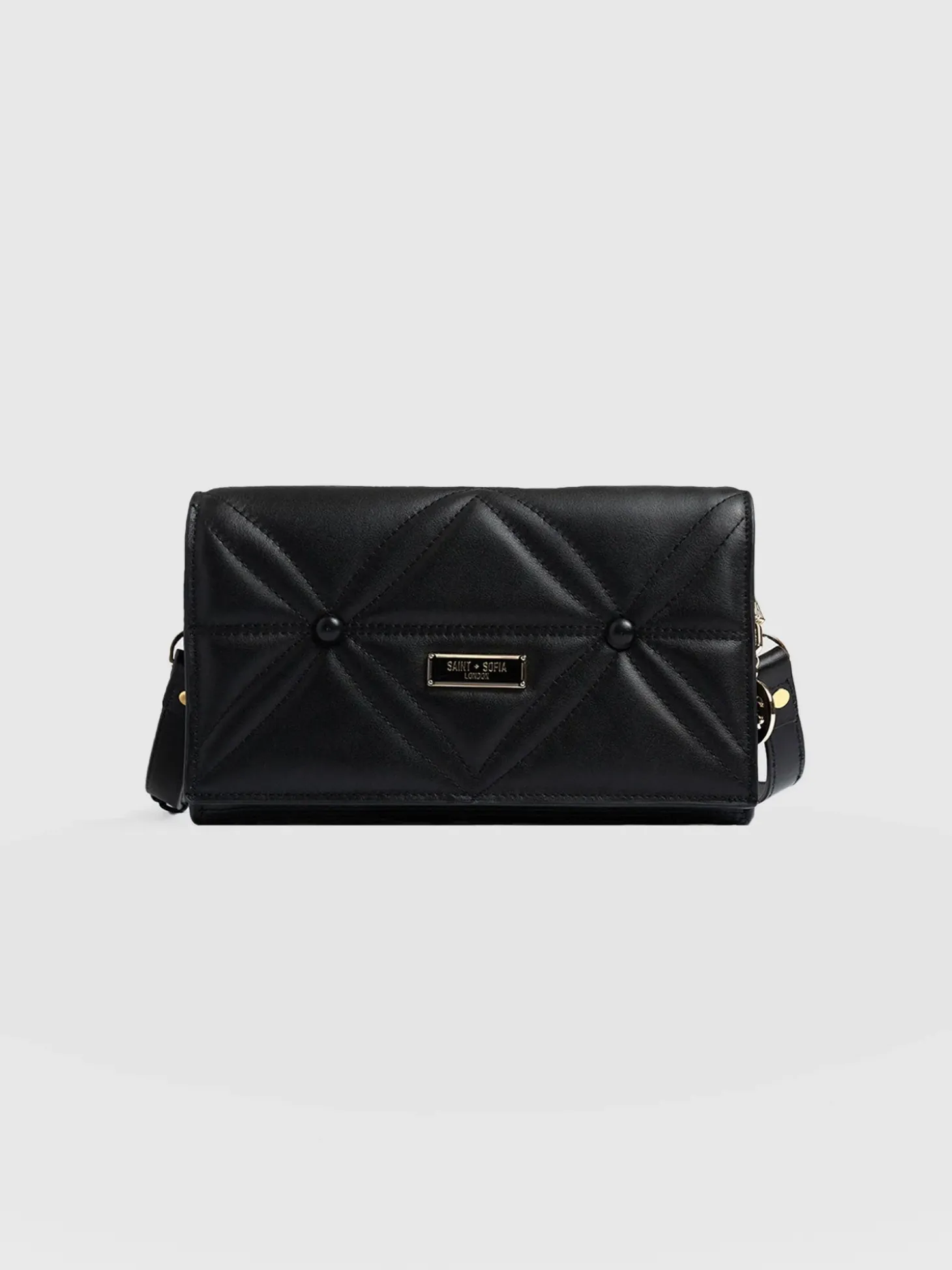 Quilted Keira Cross Body Bag - Black
