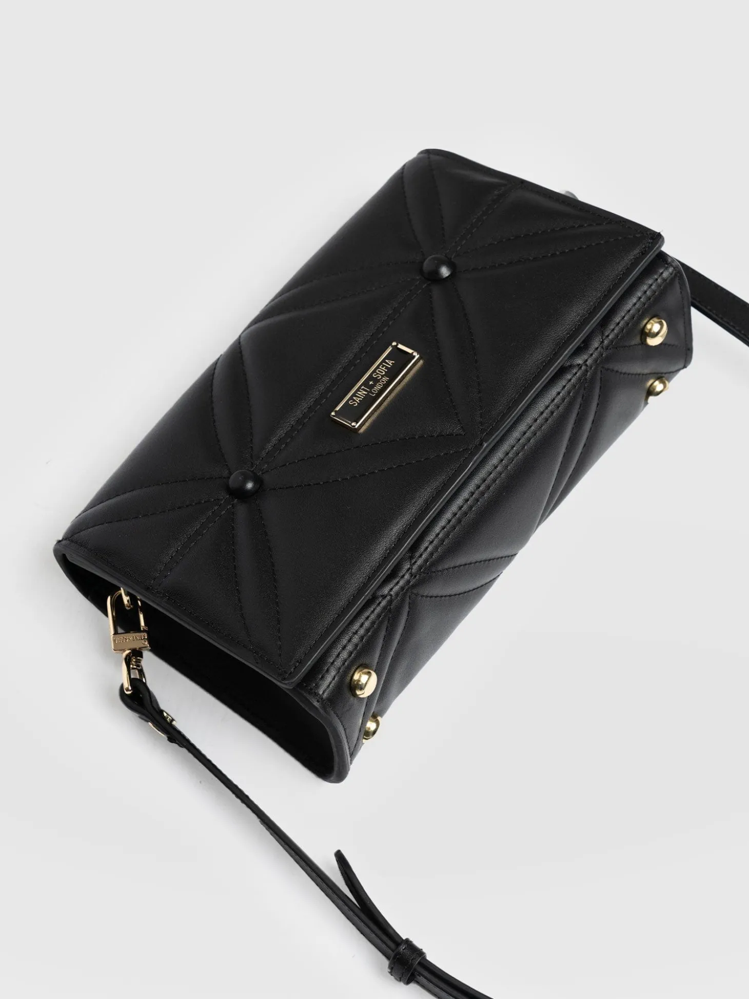 Quilted Keira Cross Body Bag - Black