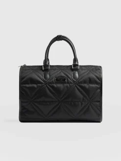 Quilted Maeve Duffle Bag - Black