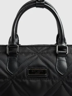Quilted Maeve Duffle Bag - Black