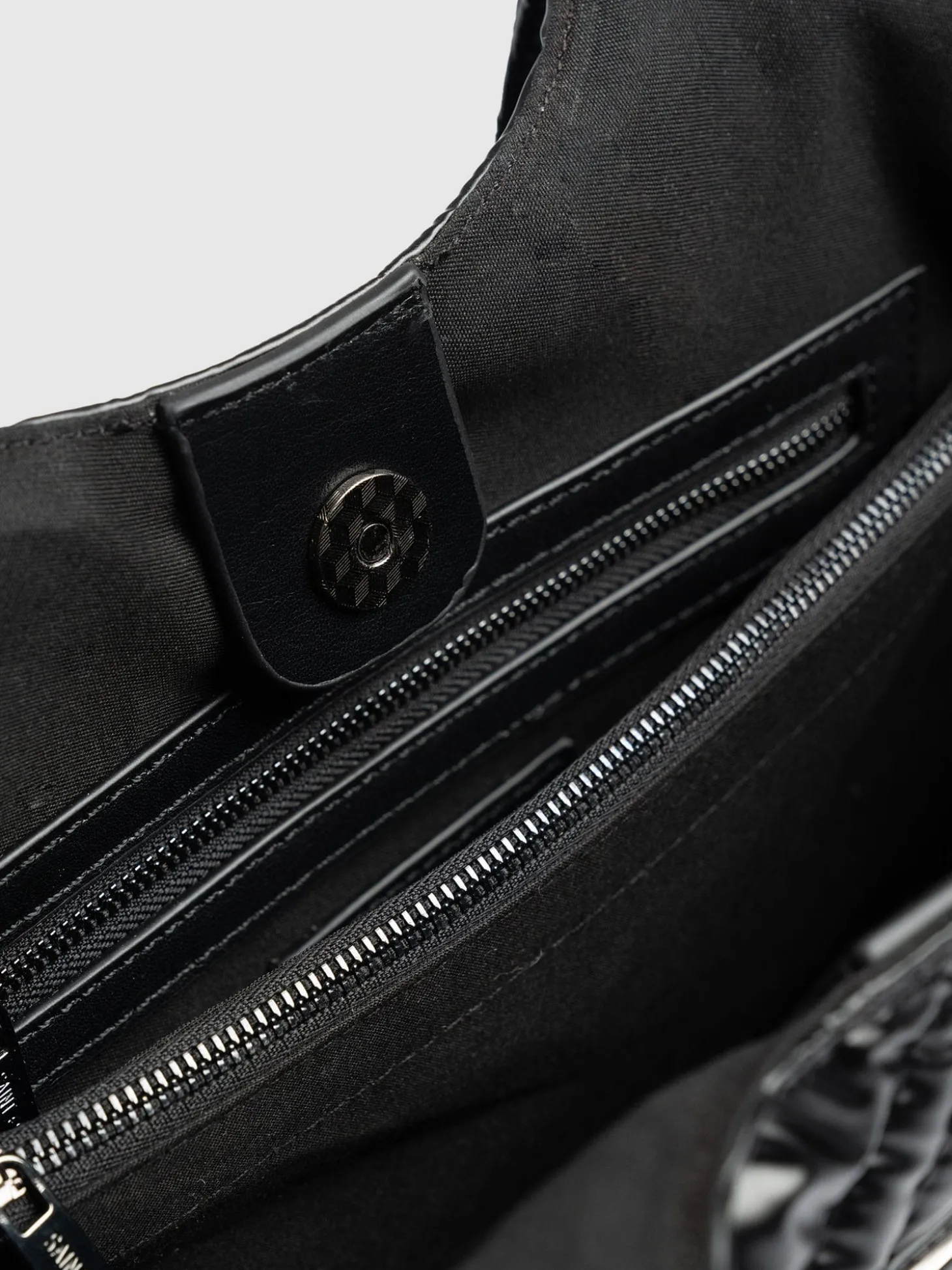 Quilted Stella Shoulder Tote Bag - Black